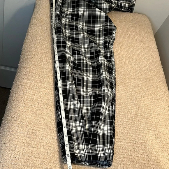 Garage women pants M checkered high waisted front pleats ankle length - Picture 10 of 11